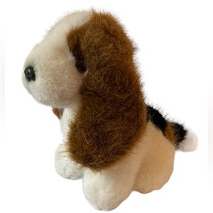 Russ Berrie Biscuits Beagle Basset Hound Dog Stuffed Animal Plush 7" Brown White